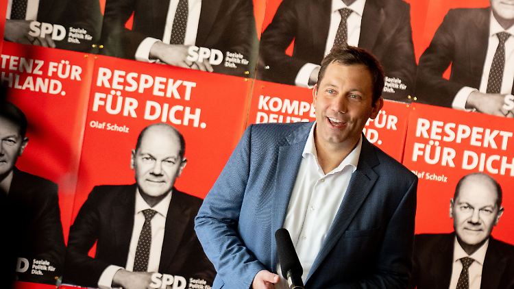 Bester Stimmung: Lars Klingbeil.