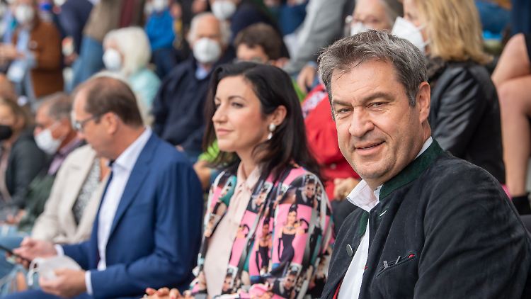 Will sich voll und ganz auf Bayern konzentrieren: Markus Söder in Unterschleißheim.