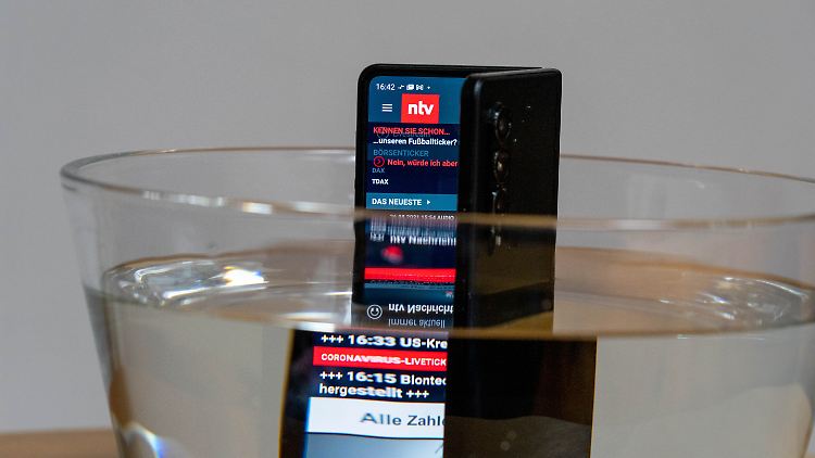Das Galaxy Fold Z 3 ist wasserdicht.