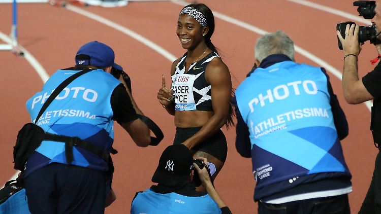 Schneller als Shelly-Ann Fraser-Pryce waren nur zwei Frauen.