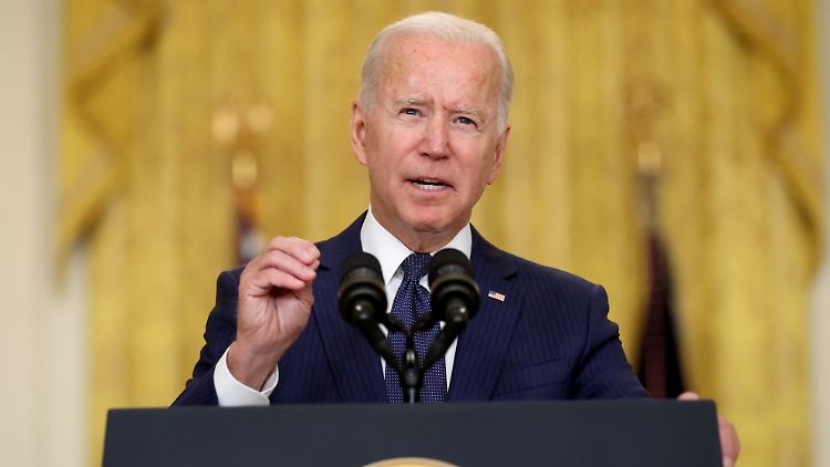 US-Präsident Joe Biden: Evakuierungen aus Afghanistan werden fortgesetzt.