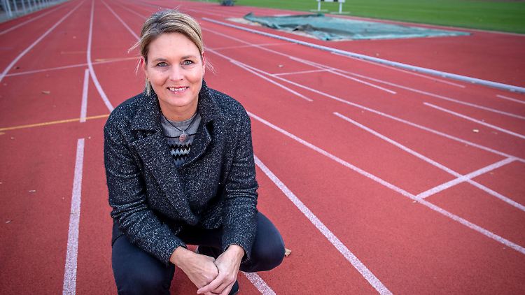 Katrin Krabbe hat die Faszination für den Sprint nicht verloren.