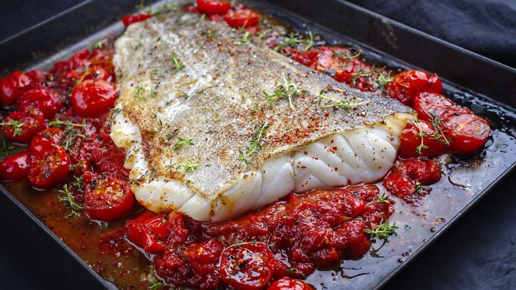 Kabeljau im Ofen gegart: Leider enthält Fisch besonders viel Blei.
