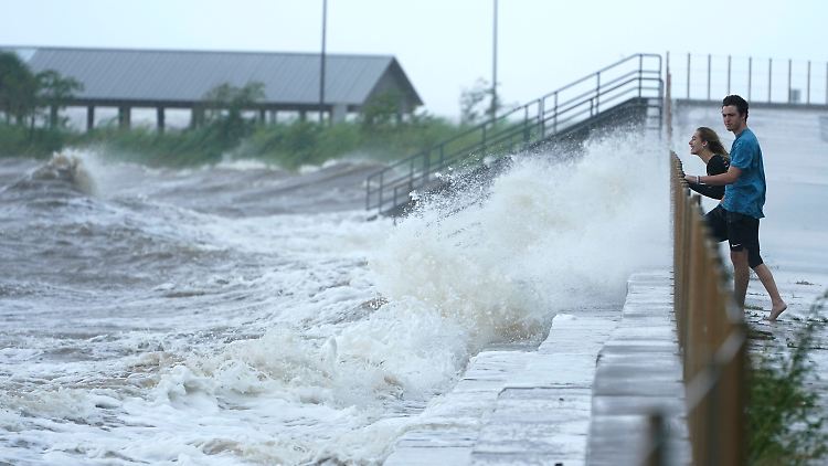 Im US-Staat Louisiana traf "Ida" auf die Küste.
