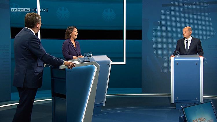 Bemühten sich erfolgreich, fair und brav zu sein: die Kandidatin und die Kandidaten zum Kanzler-Triell.