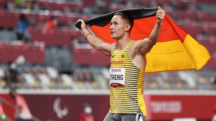 Goldjunge: Felix Streng siegte im 100-Meter-Sprint.