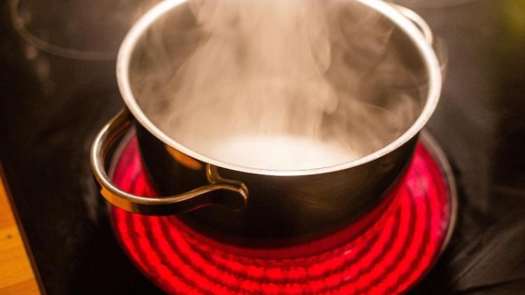 Die Herdplatte braucht ungefähr die Hälfte an Energie wie der Backofen. 