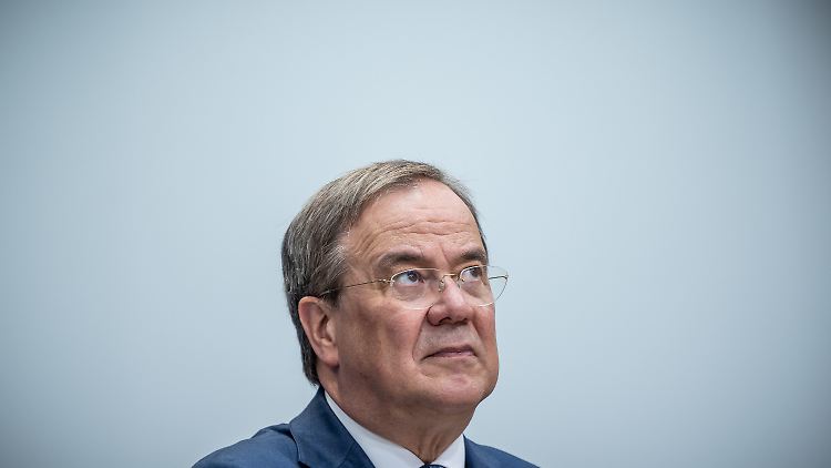 Innere Sicherheit geht immer: Unionskanzlerkandidat Laschet.