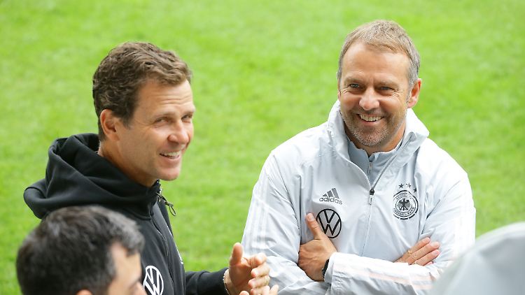 Hansi Flick und Oliver Bierhoff werden sich über den neuen U21-Nationaltrainer intensiv austauschen.
