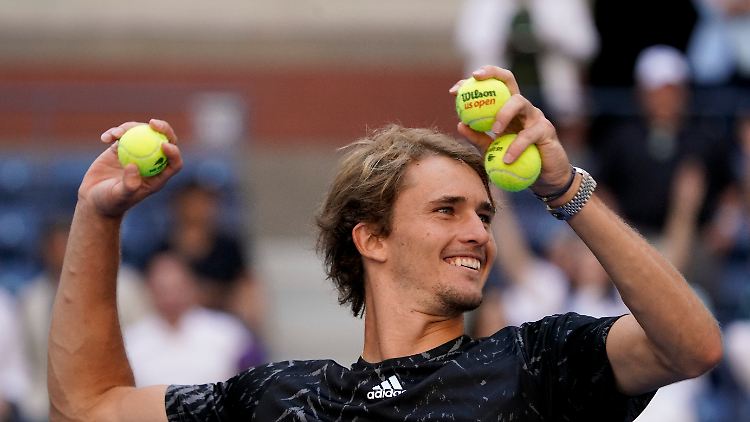 Alexander Zverev, Anführer des deutschen Überraschungstrios bei den US Open.