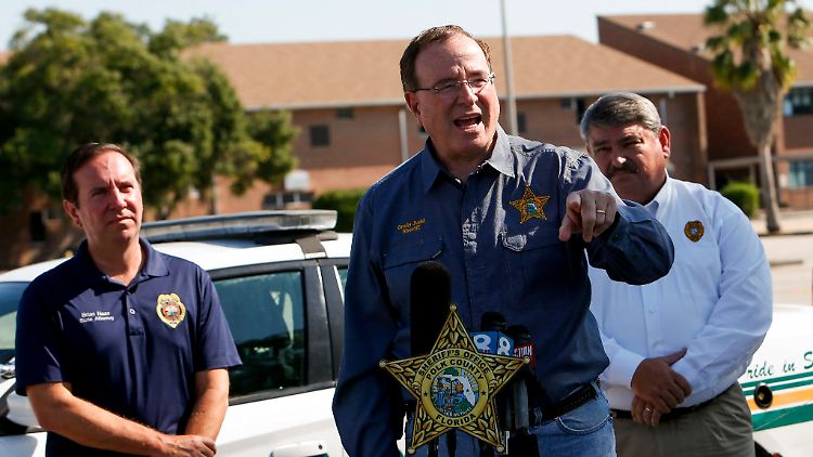 "Er kam für ein Feuergefecht", sagte er Sheriff von Polk County, Grady Judd.