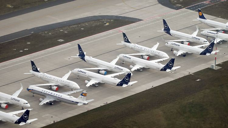 Die Lufthansa hatte weite Teile ihrer Flotte in der Corona-Pandemie stillgelegt.