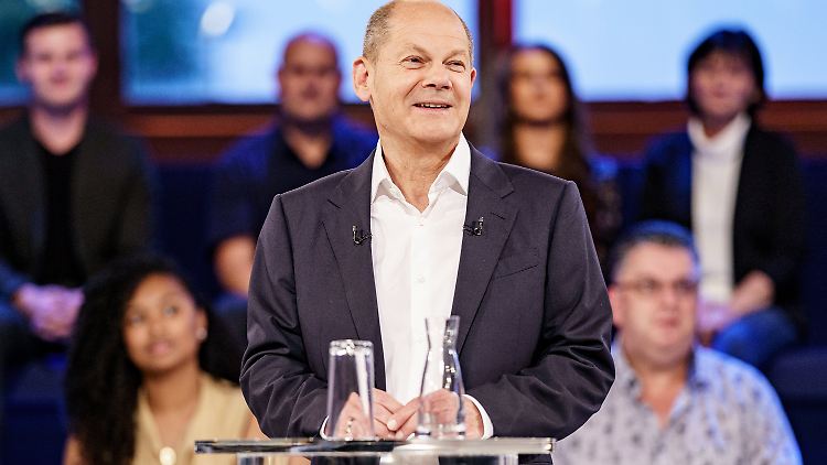 Olaf Scholz lieferte einen ziemlich geräuschlosen Auftritt in der Wahlarena.