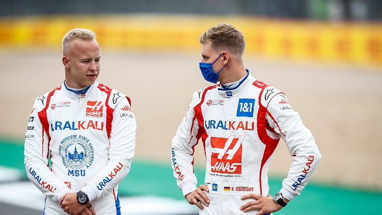 Die Teamkollegen Mazepin (l.) und Schumacher sind nicht unbedingt beste Freunde. 