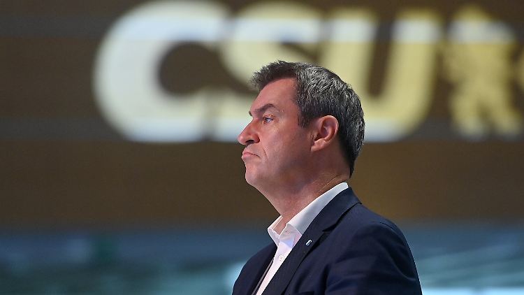Geht es um den persönlichen Karriereplan oder ums Land? Markus Söder auf dem CSU-Parteitag in Nürnberg.