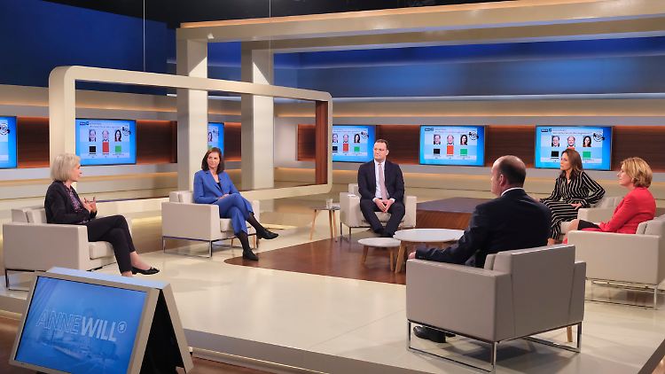 Gesprächsrunde bei Anne Will nach dem Triell zwischen Baerbock, Laschet und Scholz.