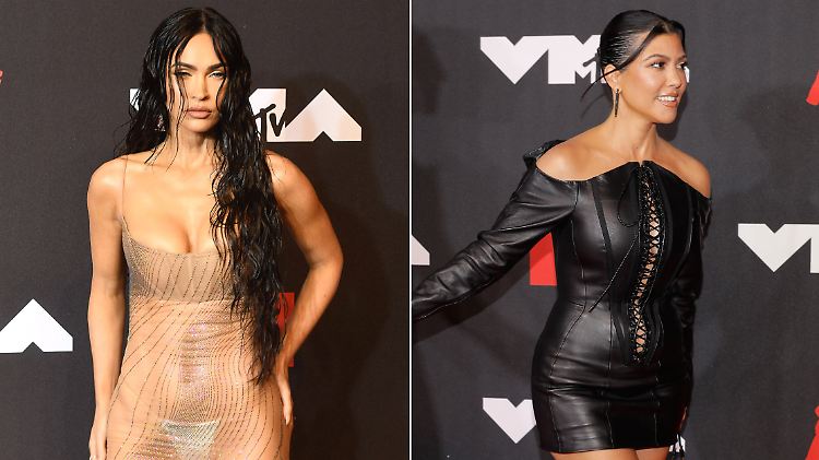 Ein Hingucker waren bei den MTV Awards beide: Megan Fox (l.) und Kourtney Kardashian.