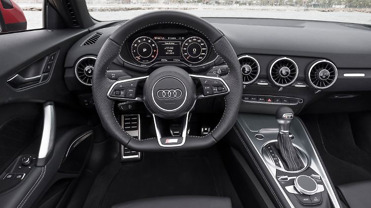 Im Innenraum zeigt sich der TT als waschechter Audi. Mit hochwertigen Materialien und guter Verarbeitung.
