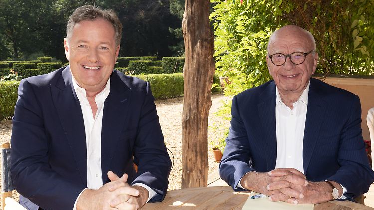 Piers Morgan (l.) kehrt in den Schoß von Medienmogul Rupert Murdoch (r.) zurück, der ihn schon zu Beginn seiner Karriere förderte.
