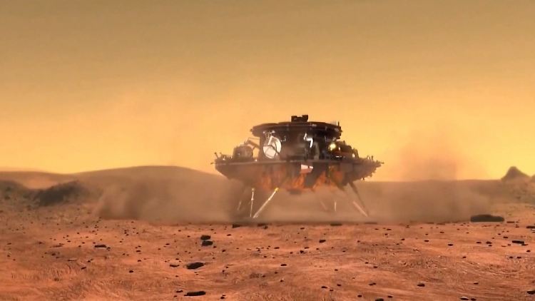 Staub sollte es genug geben auf dem Mars - den Rest für den Baustoff "Astrocrete" bringen die Astronauten mit.