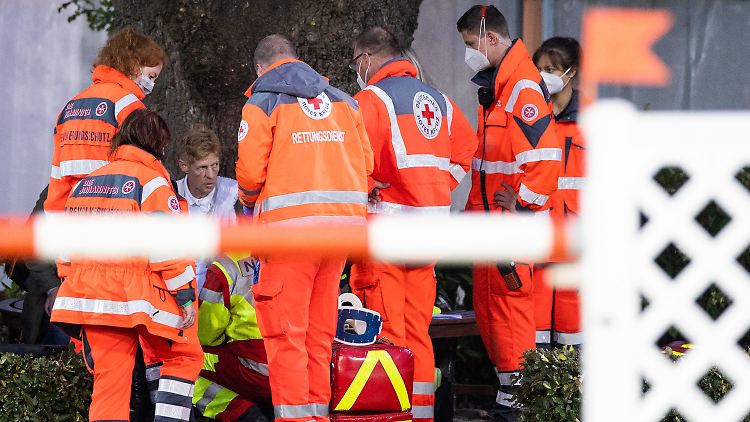 Die Sanitäter waren sofort zur Stelle.