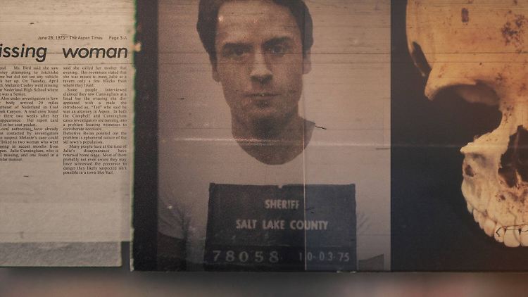 Ted Bundy auf einem Polizeifoto.