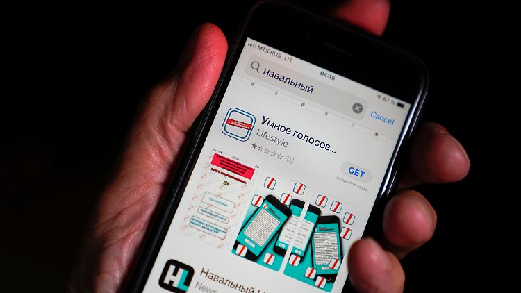 Laut dem Kreml ist die App "Smart Voting" in Russland illegal. 