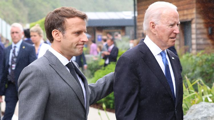 Befreundete Nationen in der Beziehungskrise: Frankreichs Staatschef Macron und US-Präsident Biden haben etwas zu besprechen.