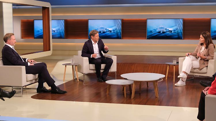 FDP-Chef Lindner und Grünen-Co-Chef Habeck entdecken ihre Gemeinsamkeiten beim Thema Klimaschutz.
