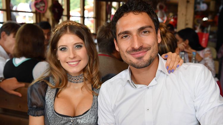 Da war er auf jeden Fall noch ihr "Junge": Cathy und Mats Hummels.