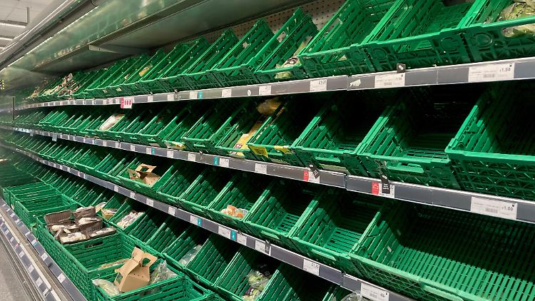 Leere Regale: An diesen Anblick müssen sich die Menschen in Großbritannien gewöhnen.