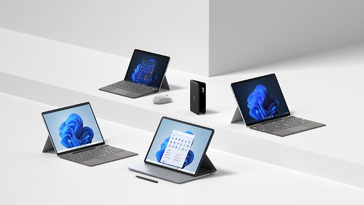 Alle neuen Surface-Geräte kommen mit Windows 11 auf den Markt.