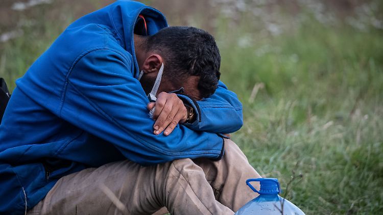 Ein afghanischer Migrant an der polnisch-belarussischen Grenze. Das Bild entstand Ende August.