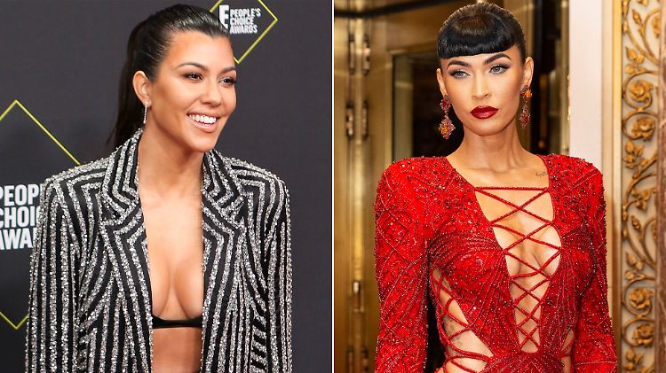 Scheinen sich gut zu verstehen: Kourtney Kardashian (l.) und Megan Fox.