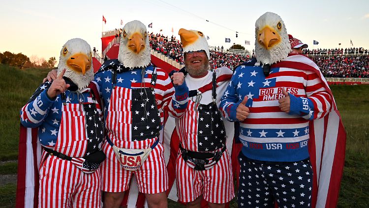 Die Fans von Team USA hatten zum Auftakt des Ryder Cup mächtig viel Anlass zum Jubeln.