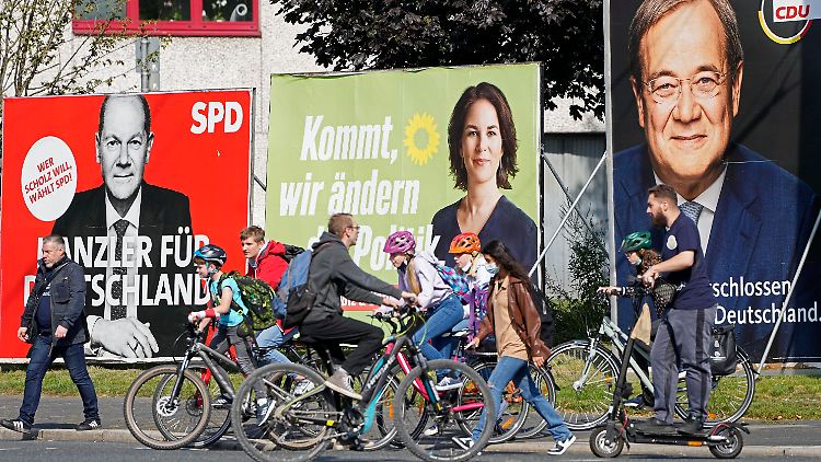 Drei Kanzlerkandidaten, nur einer oder eine kann es werden. Glaubt man den Umfragen, stehen für SPD-Mann Scholz die Chancen am besten.