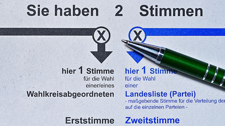 Für die Bundestagswahl hat jeder Bürger zwei Stimmen.