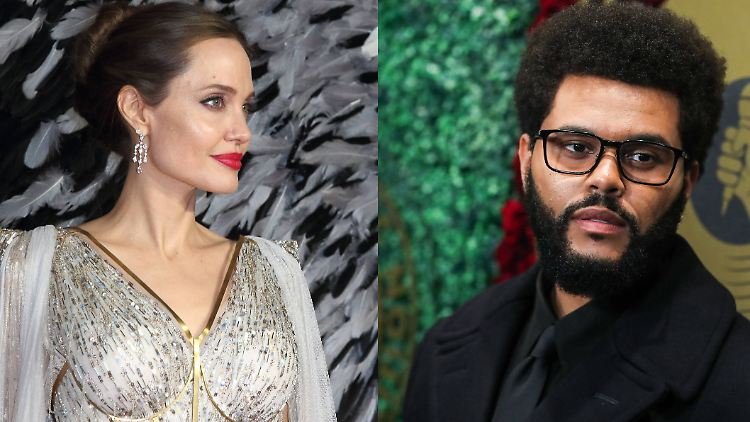Wurden inzwischen schon häufiger zusammen gesichtet: Angelina Jolie und The Weeknd.