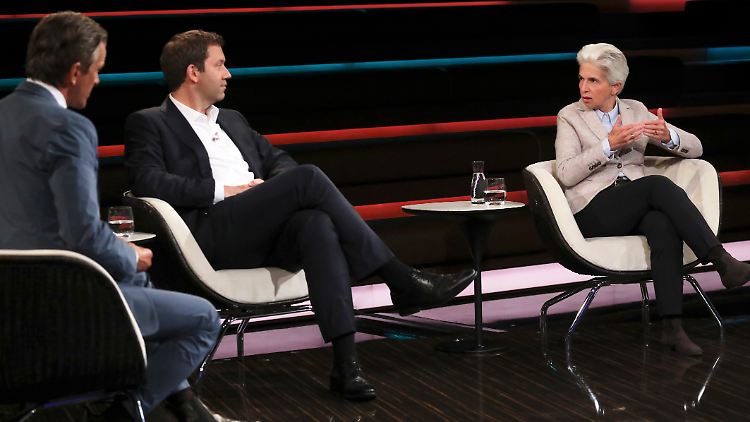 Mag keine Rotphasen: Marie-Agnes Strack-Zimmermann im Gespräch mit Lars Klingbeil.