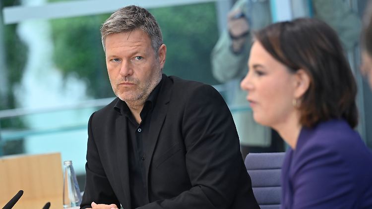 Robert Habeck und Annalena Baerbock am Montag.