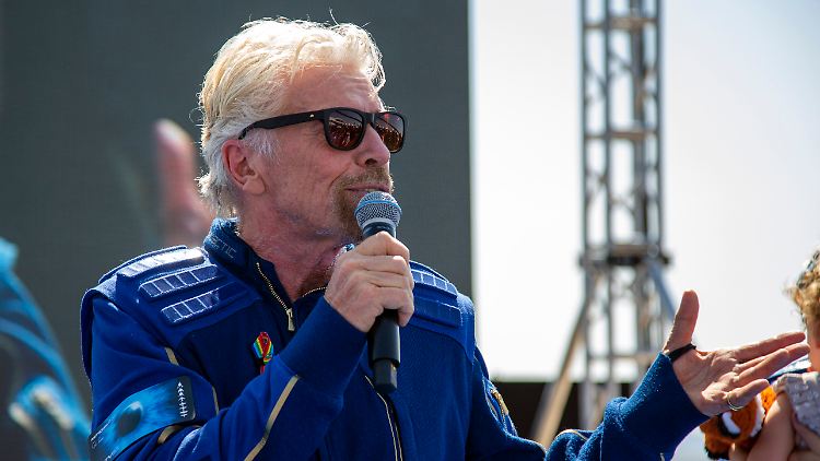 Branson war bei seinem ersten Weltraumflug von der geplanten Flugbahn abgekommen. 