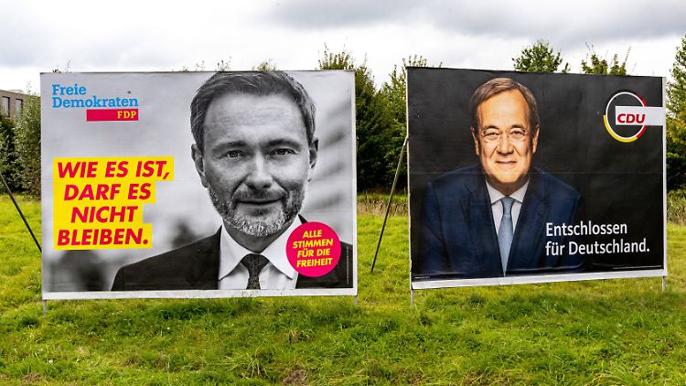 Spitzenkandidaten Lindner und Laschet.