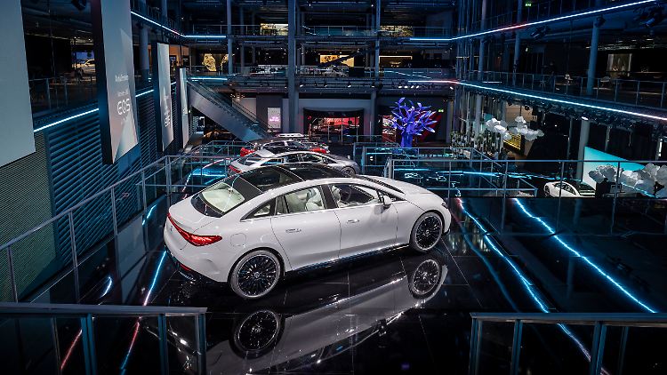 Die kommende Palette der E-Autos von Mercedes zeigten die Stuttgarter auf der IAA Mobility in München.