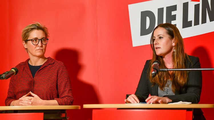 Katerstimmung nach der Wahl: Die Linke um die Co-Vorsitzenden Hennig-Wellsow (links) und Wissler will die Ursachen für das Desaster ermitteln.