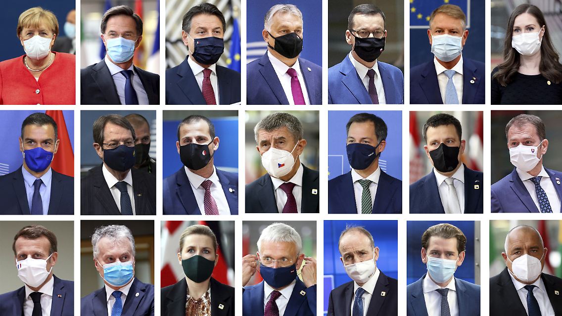 Und auch diese Bilder der Entscheidungsträger und -trägerinnen in der EU stammen aus dem Krisenjahr 2020.