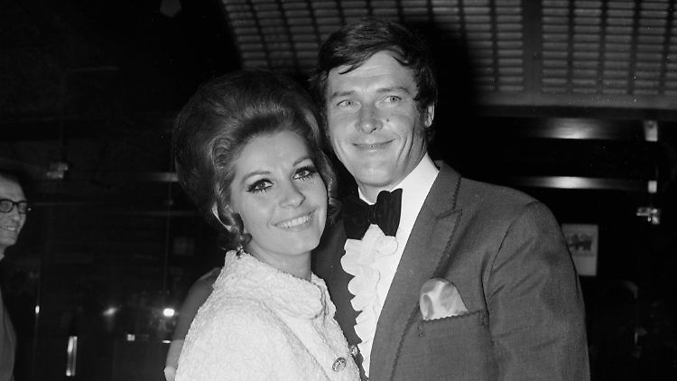 Da waren sie noch glücklich: Luisa Mattioli und Roger Moore