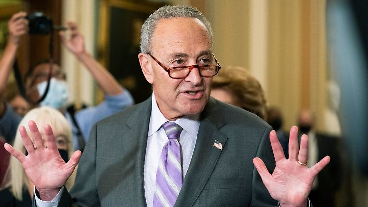 Hat eine gute Nachricht: der demokratische Mehrheitsführer im Senat, Chuck Schumer.