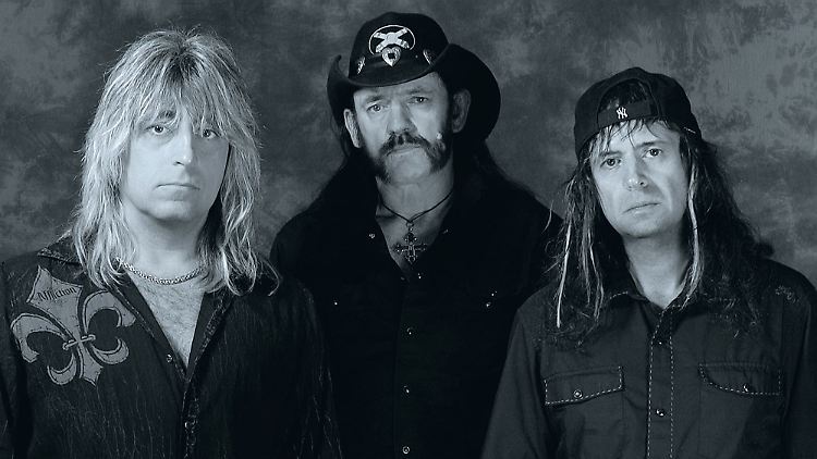 Schlagzeuger Mikkey Dee, Frontmann Lemmy Kilmister und Gitarrist Phil Campbell (v.l.).
