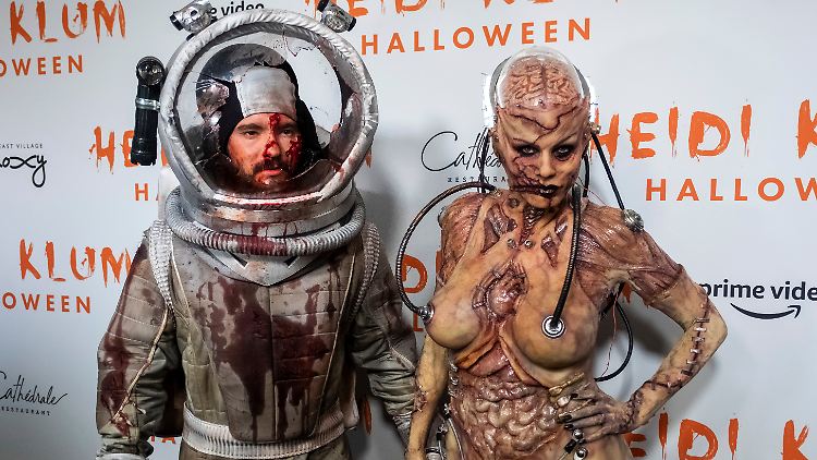 So werden wir die beiden so schnell nicht wieder sehen: Heidi Klum und Tom Kaulitz an Halloween 2019.