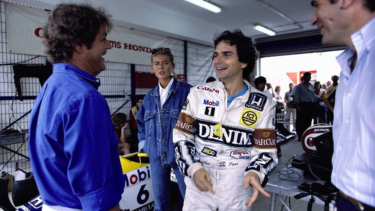 Nelson Piquet 1987 beim GP in Spanien.